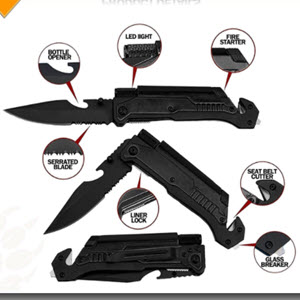 FREE Military Tough 6-in-1 Tactical Survival Knife